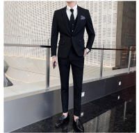 Traje De Boda Invernal Con Rayas Tres Piezas Vestido Y Pantalones Moda Negocios Atractivo Traje Casual Para Celebraciones - details 16