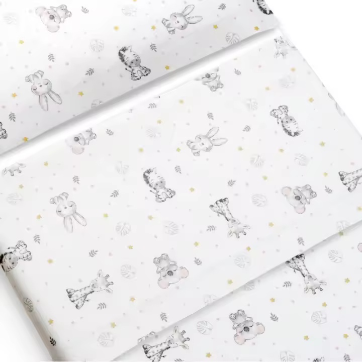 Interbaby Sabanas Minicuna invierno Franela  50 X 80 - (bajera+encimera+funda almohada).Koala rosa - 1