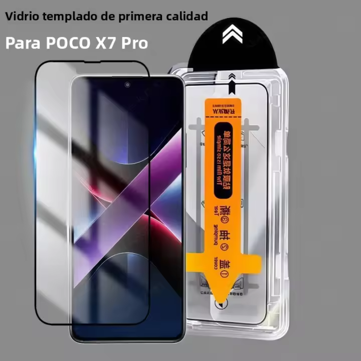 Protector De Pantalla De Vidrio Templado Premium Para POCO X7 pro X6Pro Anti-Scratch Anti-Polvo Protector De Huellas Fácil Instalación - 1