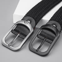 Cinturón De Lujos Unisex Con Hebilla De Aleación Diseñador Para Hombres Y Mujeres Cinturones De Tela Tejida Con Cierre De Abrazadera Sin Agujeros Para Adultos - details 4