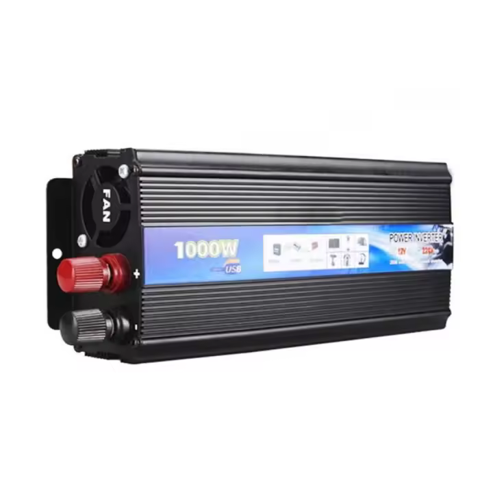 Inversor de corriente para coche de 12 V 220 V, Inversor de onda senoidal modificada de 1000W  3000W, transformador portátil con cargador USB - 1