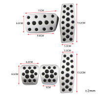 Cubierta De Pedal De Freno Y Gas Para Coche at MT Compatible Con Chevrolet Trax Equinox Cruze Malibu Opel Mokka Vauxhall Astra J H GTC Insignia - details 6