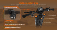 Patinete eléctrico todo terreno KuKirin G4 Max, 2 motores sin escobillas de 1600W, neumáticos de 12 pulgadas, batería extraíble de 60V 35.2Ah, alcance máximo de 95 km, velocidad máxima de 86 km/h, freno de aceite de pistón delantero y trasero, resistente - details 9