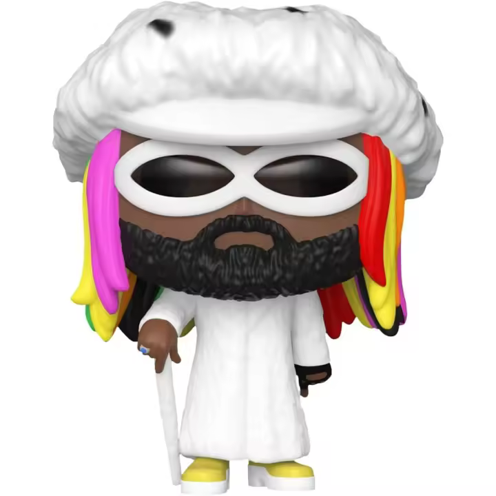 Funko Pop! Rocks 333: George Clinton - Figura de vinilo coleccionable de 3.75 pulgadas, ideal para vitrinas y escritorios, resistente y duradero, regalo perfecto para fiestas y cumpleaños - 1