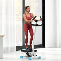 HOMCOM Stepper Fitness Swing Stepper con pantalla LCD y asa Entrenador doméstico para casa hasta 100 kg Acero ABS 55 x 44 x 108 cm - details 2