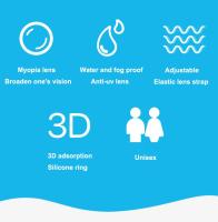 Gafas De Natación Profesionales Para Adultos Anti-bufo Protección UV Impermeables Ajustables Con Lente De Silicona Para Hombres Y Mujeres - details 2