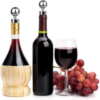 Tapa De Vino Dorada Reutilizable Con Sistema De Vácuo Cierre De Giro Botella De Champán Regalos Para Barra Herramientas De Cocina - details 4