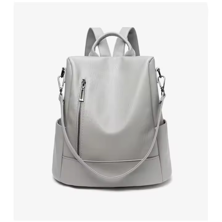 Mochila de cuero para Mujer, Bolso de viaje de Ocio, antirrobo, nuevo modelo, mochila de gran capacidad, Bolso de cuero, bolso de ocio de un solo hombro, multiusos - 1