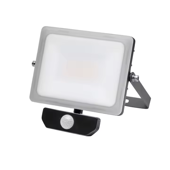 Foco Led Plano 30 Watt. Luz Blanca 4000º K IP 65 2400 Lumenes Con Sensor de Presencia - 1