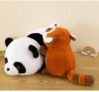 Muñeco De Peluche Panda Rojo Y Negro Reversible Suave Para Niños Y Bebés Regalo De Cumpleaños O Navidad Tema Animal De La Naturaleza - details 15