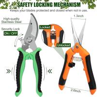 1Pcs Tijeras De Poda Profesional Con Corte Por Pasada Para Jardín Y Árboles Afiladas Tijeras De Mano Secateur Herramienta De Poda Metálica - details 2