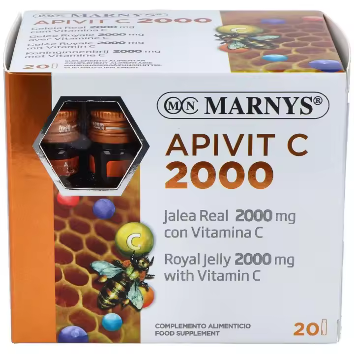 Apivit C Plus 2000 Mg(Jalea Real+Vit. C) 20 Viales - 1