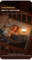 Lámpara De Mesa LED Recargable Para Dormitorio Protección Ocular Para Bebés Y Niños Luces Nocturnas Para Cama Y Habitación Iluminación Moderna Sin Sombrilla - details 6