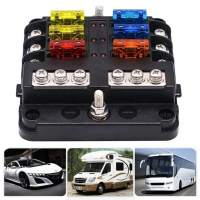 Kit De Fusibles Automotrices Universales Con Clip 140 Piezas Tamaños Variados De 2A a 40A Aleación De Aluminio Para Coches Y Camiones - details 5