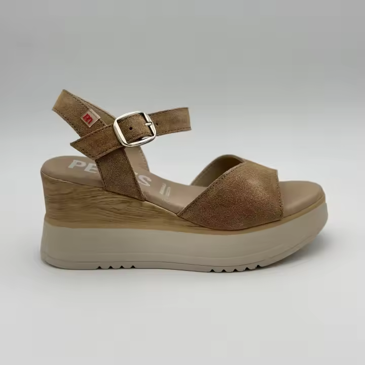 Pepe Menargues mujer sandalias hebilla 11180 serraje bambi violeta beig natural 50612 - 1
