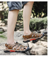Sandalias Para Hombre De Cuero Genuino Cómodo Talla Grande Verano Exterior Sandalias De Playa Romanas Zapatos De Calzado Casual - details 20