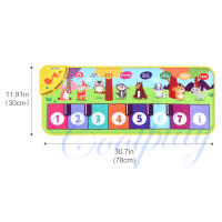 Teclado Musical Para Niños 80x30cm Alfombra De Música Multifuncional Con 8 Sonidos De Animales Juguete Educativo Para Bebés Y Niños De 3 a 6 Años - details 12
