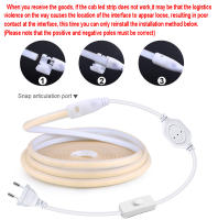 Tira LED COB Super Brillante 220V 110V 288LEDs/m Flexible Para Cocina IP67 Impermeable Con Enchufe EU/US Para Iluminación De Armarios - details 3
