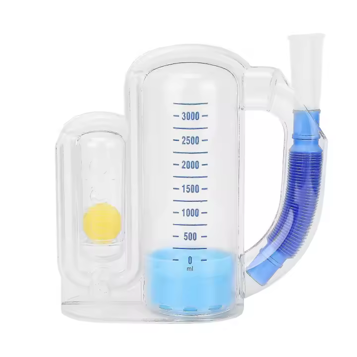 3000ml espirometría respiración ejercitador pulmón respiración capacidad vital herramienta de entrenamiento ejercitador - 1