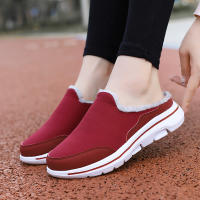 Zapatillas Casuales De Algodón Para Hombre Invierno Cómodas Y Cálidas Zapatillas De Casa Con Piel Media Botas De Nieve Suela EVA Zapatos Planos Suaves Talla Verdadera Para Adultos - details 24