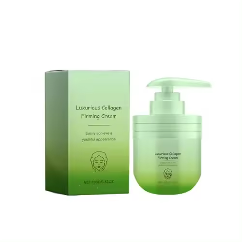 Crema reafirmante de colágeno de lujo, crema reafirmante de colágeno, crema de colágeno, crema de colágeno humectante antiarrugas, crema reafirmante de la piel para el cuerpo, el estómago y la cara para todo tipo de piel (1 unidad) - 1