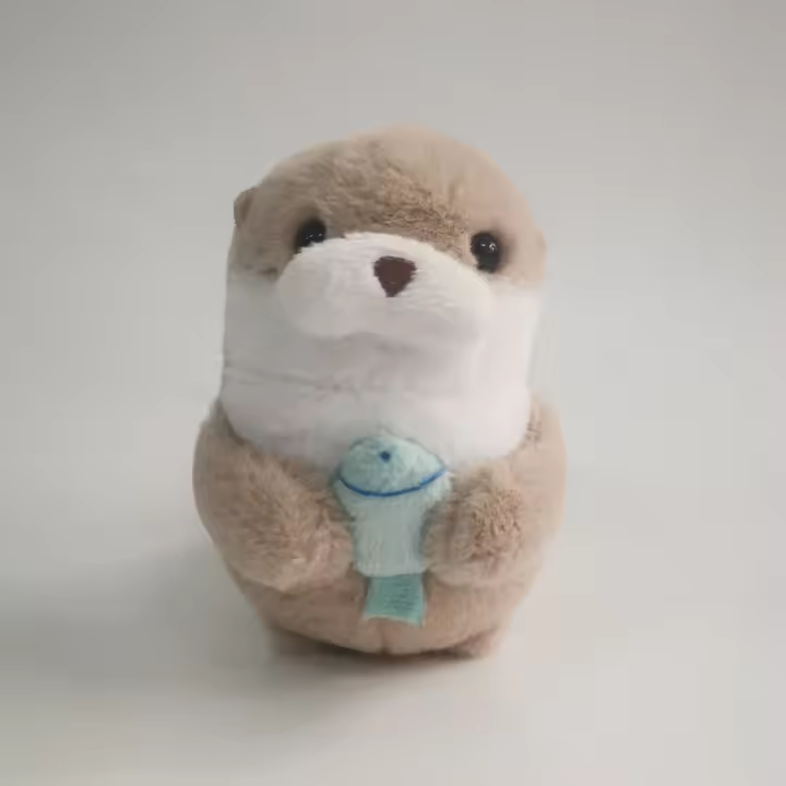 Adorable Otter Plush Keychain - 11Cm/4.33In - Soft Polyester Fleece - Perfect Gift for Otter Lovers - 1