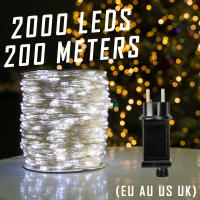 Luces De Navidad LED Impermeables 10-200m Para Jardín Fiesta Decoración Arbolado Matrimonio DIY Con Enchufe Incluido - details 9