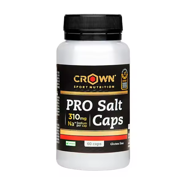 Crown Sport Nutrition - Pro Salt Caps - 60 cápsulas con Sodio, Potasio, Cloro, Calcio y Magnesio - 1
