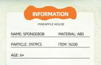 Bloques De Construcción SpongeBob SquarePants Serie Krusty Krab Casa De Piña Estatua De Piedra Modelo Para Decoración De Escritorio Juguetes Educativos Para Niños Regalos - details 4
