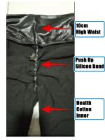 SSITO Mallas SexIs de cuero PU para Mujer, pantalones informales, Mallas de baile, pantalones de Yoga de Belta High, Mallas de Gimnasio con Realce de Caderas, pantalones de Yoga de Belta High - details 7