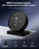 Sensor De Temperatura Y Humedad Inteligente AVATTO Tuya WiFi Control Remoto IR Compatible Con Alexa Y Google Home - details 0