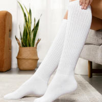 5 Pares De Medias Altas De Pierna Para Mujer Cómodas Y Cálidas Para Otoño E Invierno Transpirables Y Absorbentes De La Sudoración - details 1