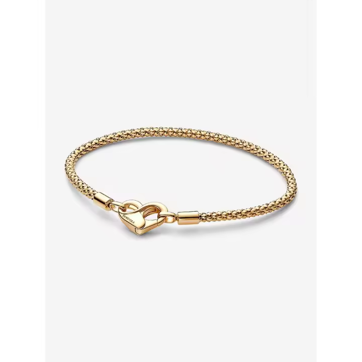 Pandora - Pulsera de Cadena con tachuelas - Baño de Oro de 14K - 1