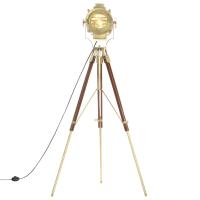 vidaXL Lámpara de suelo con trípode madera maciza de mango 193 cm - details 3