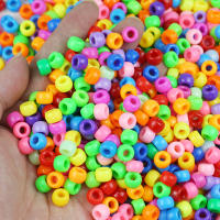 Talismán De Amistad Hebillas De Colores Sólidos Con Agujero Grande Para Creación De Joyas Y Peinado 100/400pcs 6x9mm Artículos De Manualidades - details 3
