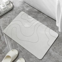 Alfombra De Baño Kieselguhr Antideslizante Alfombrilla De Ducha Absorbente Y Secado Rápido Tamaño 60x39cm Para Adultos - details 8