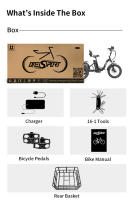 2025 Onesport Bicicleta de carga Eléctrica de 20 pulgadas OT30 48v13ah Katería de Lithium octogonal 65nm Motor 4PA Transmisión de Clase 7 - details 11