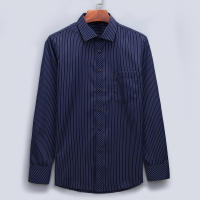Camisa De Negocios Casual Para Hombre Tallas Grandes 9XL 8XL 7XL 6XL 5XL Cuello En V Malla Larga Manga Estilo Clásico Rayada Para Eventos Sociales Y Viajes - details 6