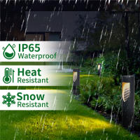 Lámpara Solar Para Jardín Control Inteligente Impermeable Decoración De Camino Luz Nocturna Para Jardín Fuente De Energía Solar ABS LED Moderno - details 8