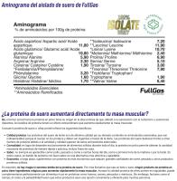 FULLGAS -100% ISOLATE WHEY * 900g - * Materia prima Lacprodan SP-9225 (Arla Foods). Libre de gluten. - details 2