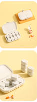Caja De Píldoras Con 8 Compartimentos Caja De Almacenamiento Portátil Para Medicamentos Capacidad Grande Para 7 Días Caja De Medicamentos Mini Estilo Japonés - details 7