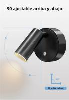 Lámpara De Noche LED Recargable USB Con Interruptor Táctil 3 Colores Luz De Pared Para Decoración De Dormitorio Sin Baterías Incluidas - details 4