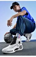 Nuevos Zapatos De Baloncesto Para Hombres 2024 Deportivos Transpirables Zapatillas De Atletismo Para Mujeres Entrenamiento Con Cordones Microfibra CANVAS Suela EVA Tamaño Medium - details 15