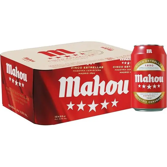 Mahou 5 Estrellas Pack 12 ud - 330ml - 1