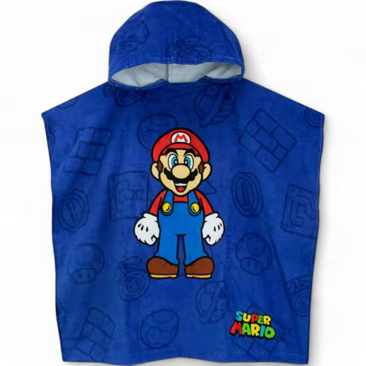 Poncho Toalla Infantil (Varios Modelos) Microfibra 50x100cm - Absorción Rápida, Suavidad y Estilo Divertido para los Más Pequeños: Factory - 1