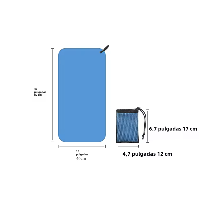 Toalla De Microfibra Mutao Con Bolsa De Malla Para Secado Rápido Absorbente Ideal Para Camping Gimnasio Yoga Senderismo - 1