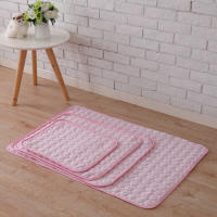 Alfombra De Enfriamiento Para Mascotas Tamaño Pequeño Para Perros Y Gatos Suela De Seda Hielo Antihumedad Transpirable Para Verano 5 Tamaños Disponibles - details 10