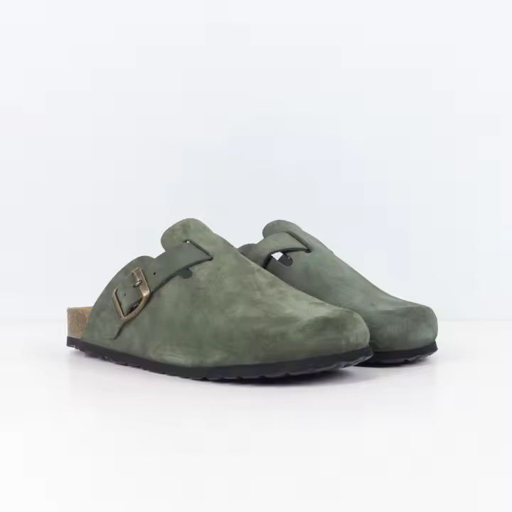 Autenti Milan 355 - Zueco Serraje con Hebilla Ajustable y Planta Anatómica - 1