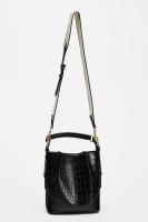 Bolso De Hombro Para Mujer Negro Con Patrón Animal Estampado Bolsa De Hombro Cruzada Con Cuerda Bolsa De Buho Tote Bolsa De Día - details 8