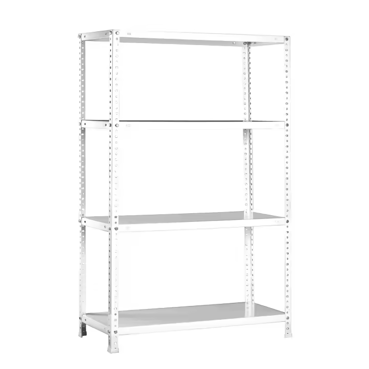 SANCO STORE - ORYX Modulo Estanteria Con 4 estantes 80x30x150 cm. Estateria con 4 Bateas. Pintado blanco. - 1